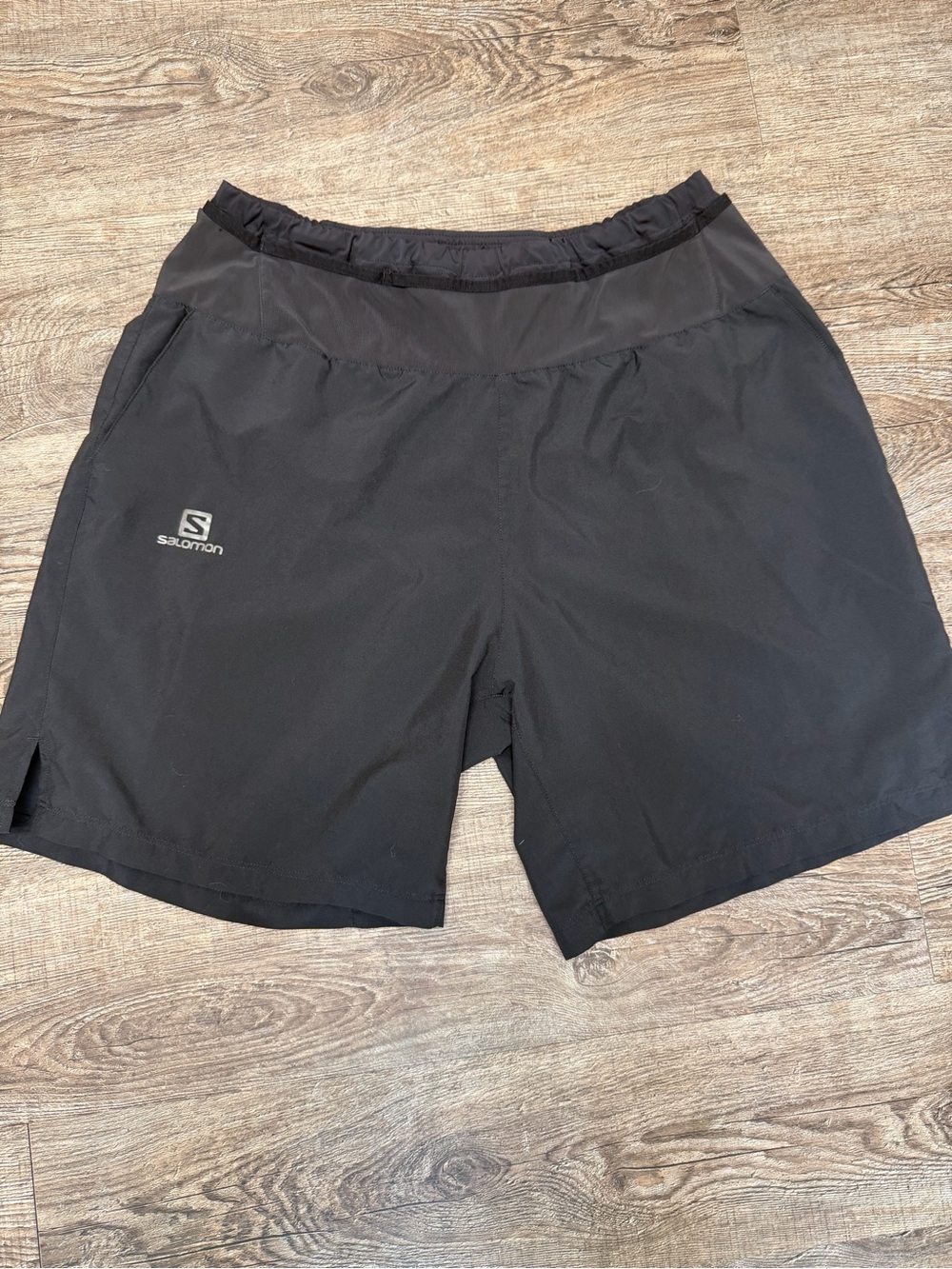 Salomon Men's Black Athletic Running Shorts
